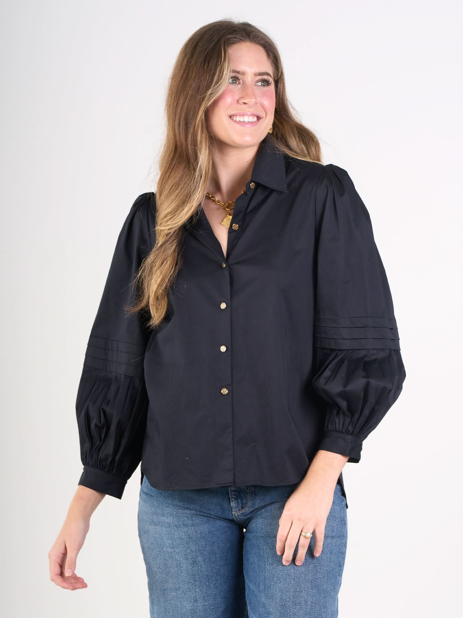 Oxford in Black/Noir Cotton Poplin XS Oxford in Black/Noir Cotton Poplin XS