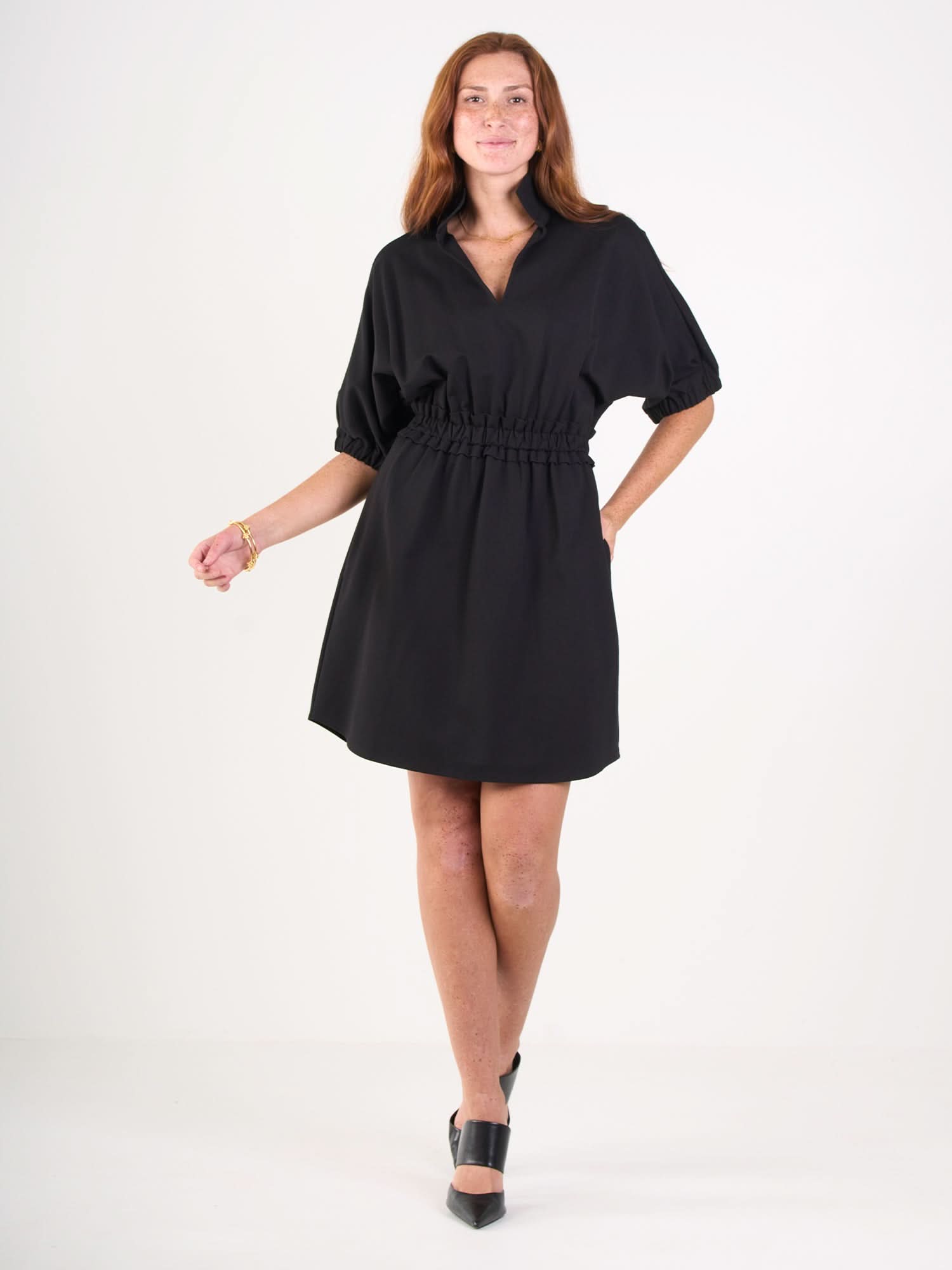Palmer Dress in Black Ponte XL Palmer Dress in Black Ponte XL