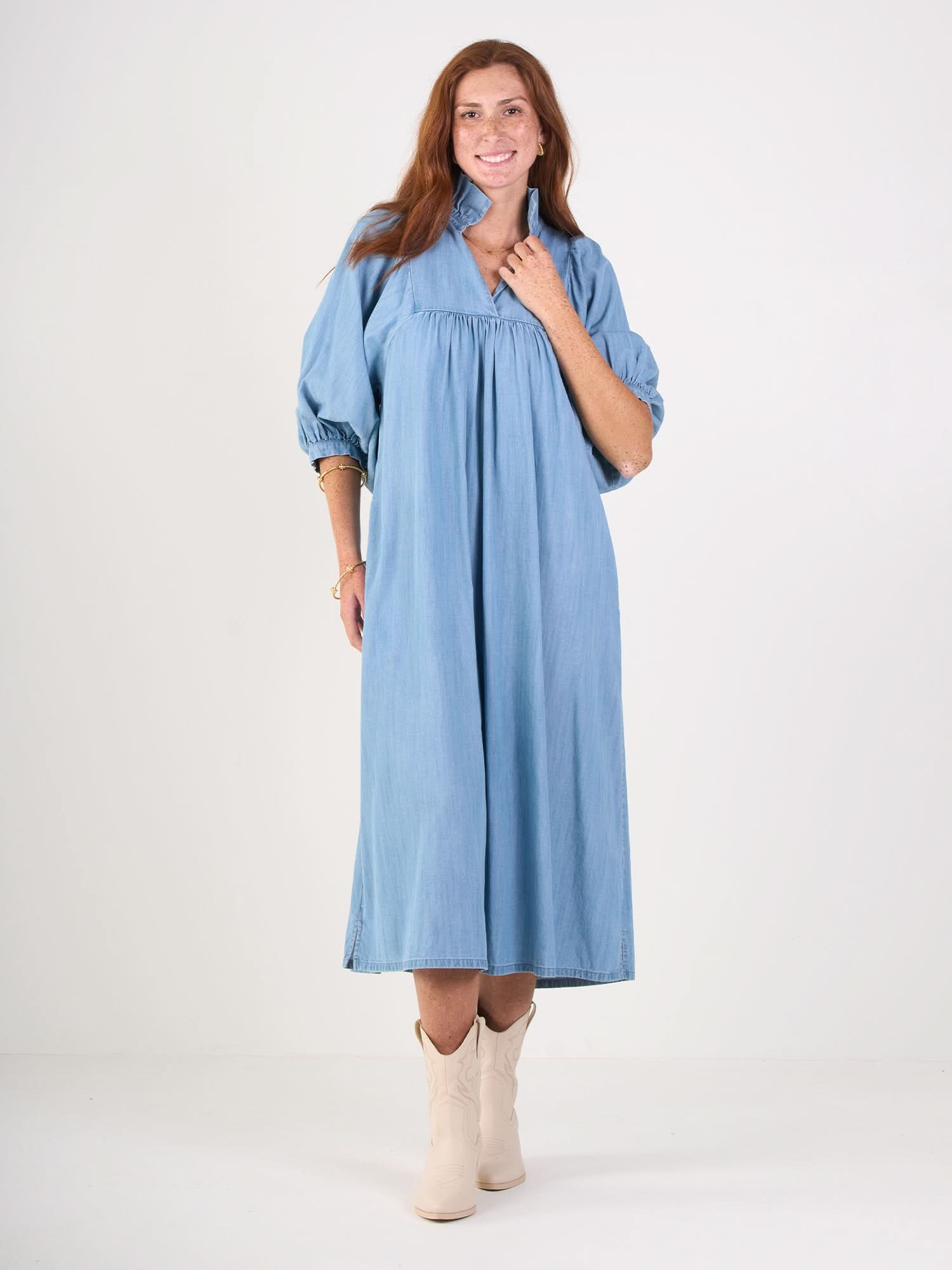 Stella Midi in Denim L Stella Midi in Denim L