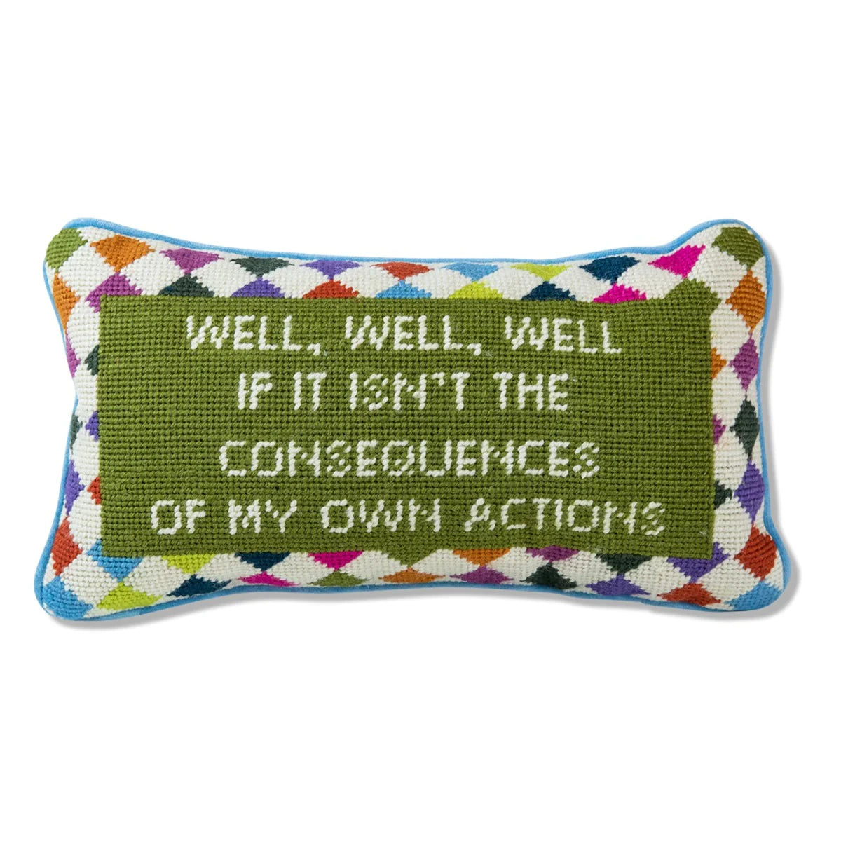 Horrible Idea Needlepoint Pillow