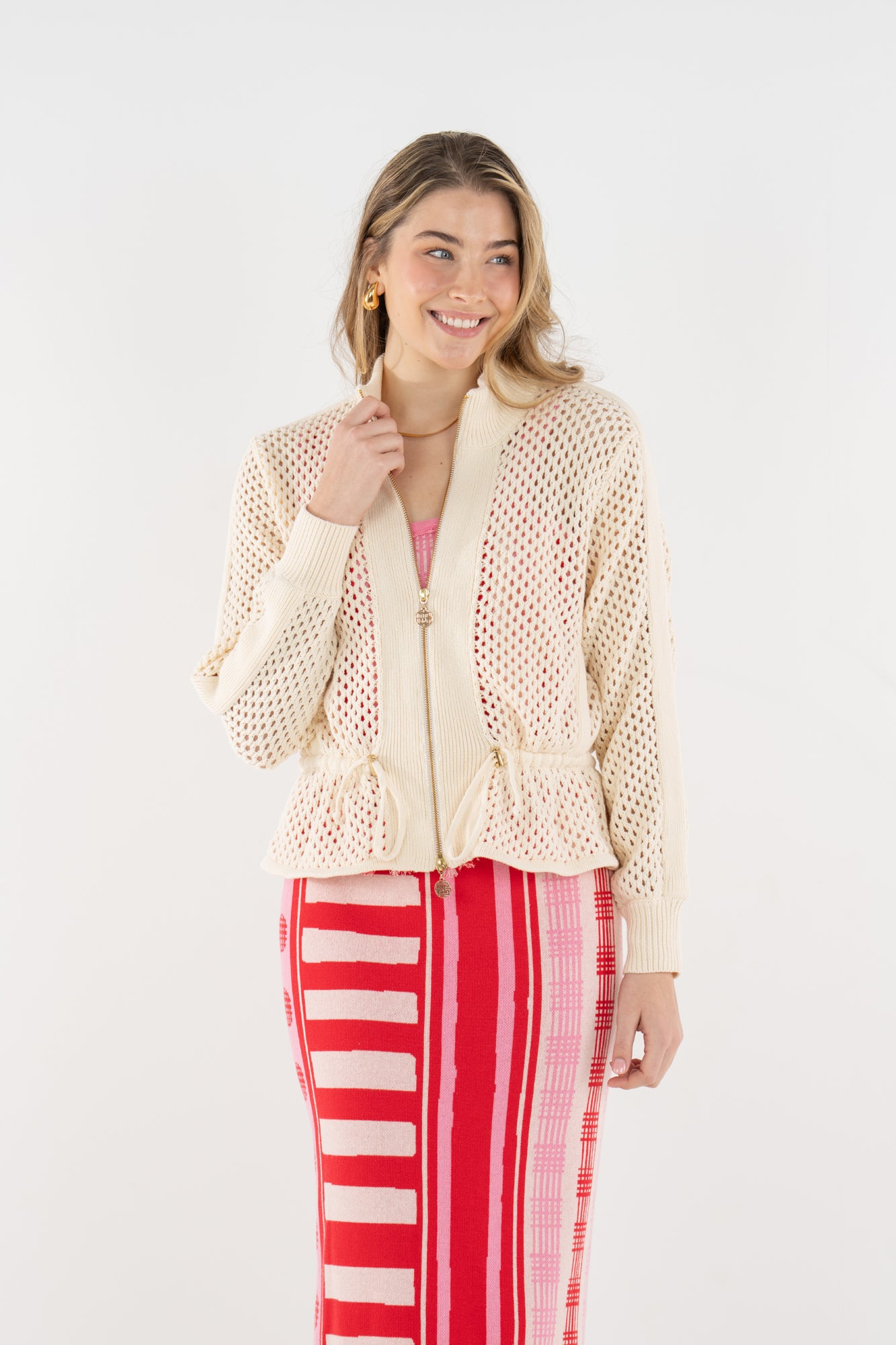 Bailey Bomber in Sandshell Knit – Emily McCarthy