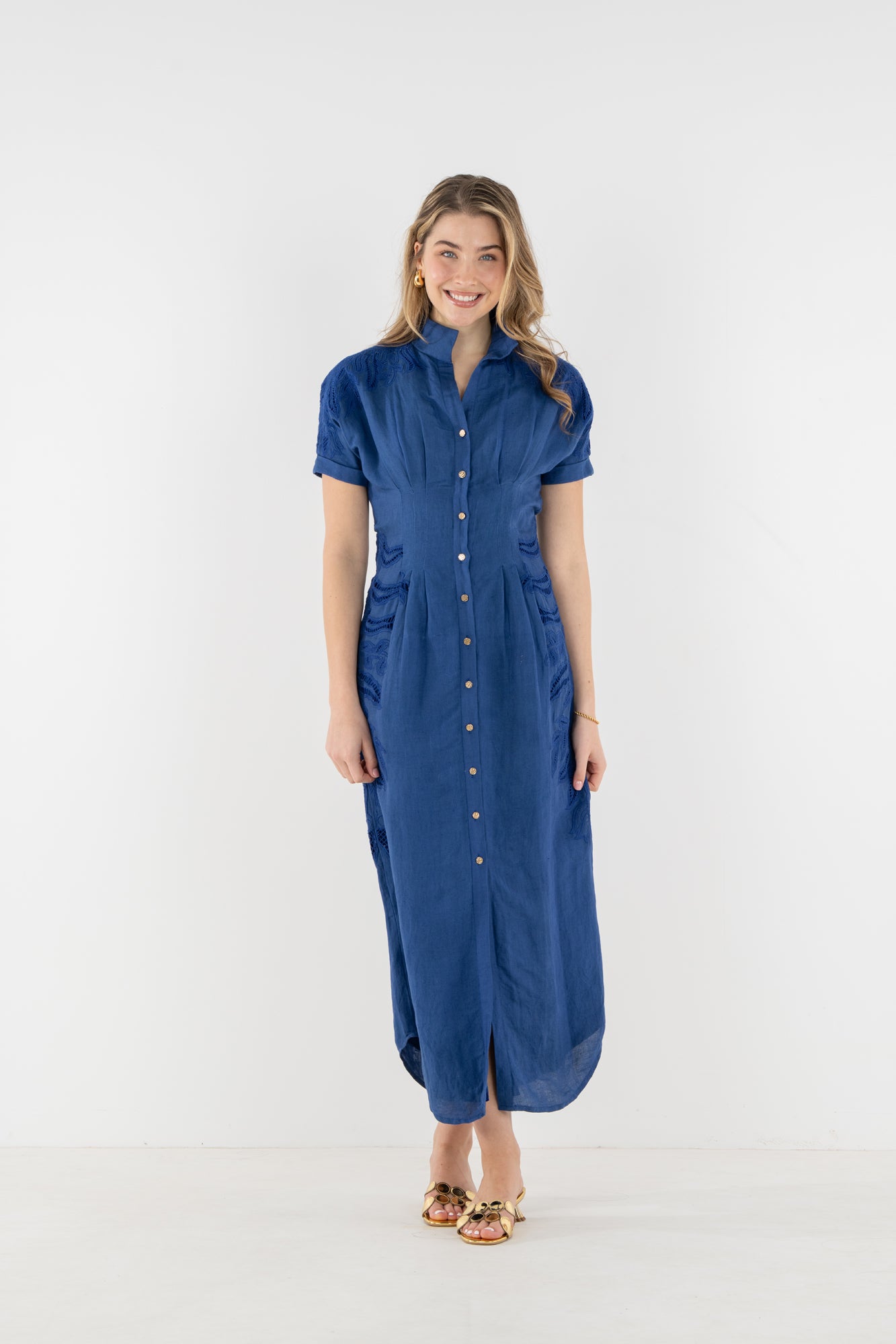 Georgia Dress in Midnight Jaipur