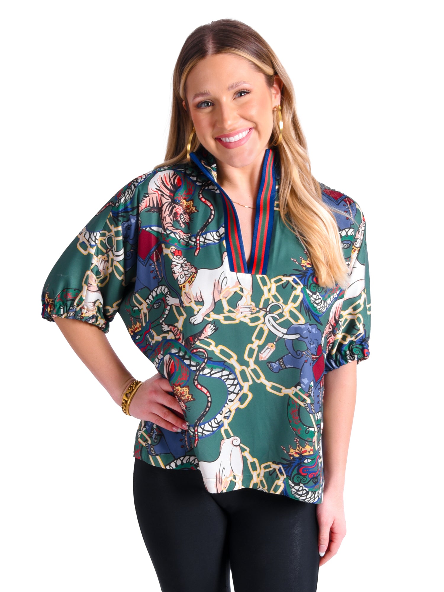 Ameri / MEDI FULL CHEETAH ALOHA SHIRT-