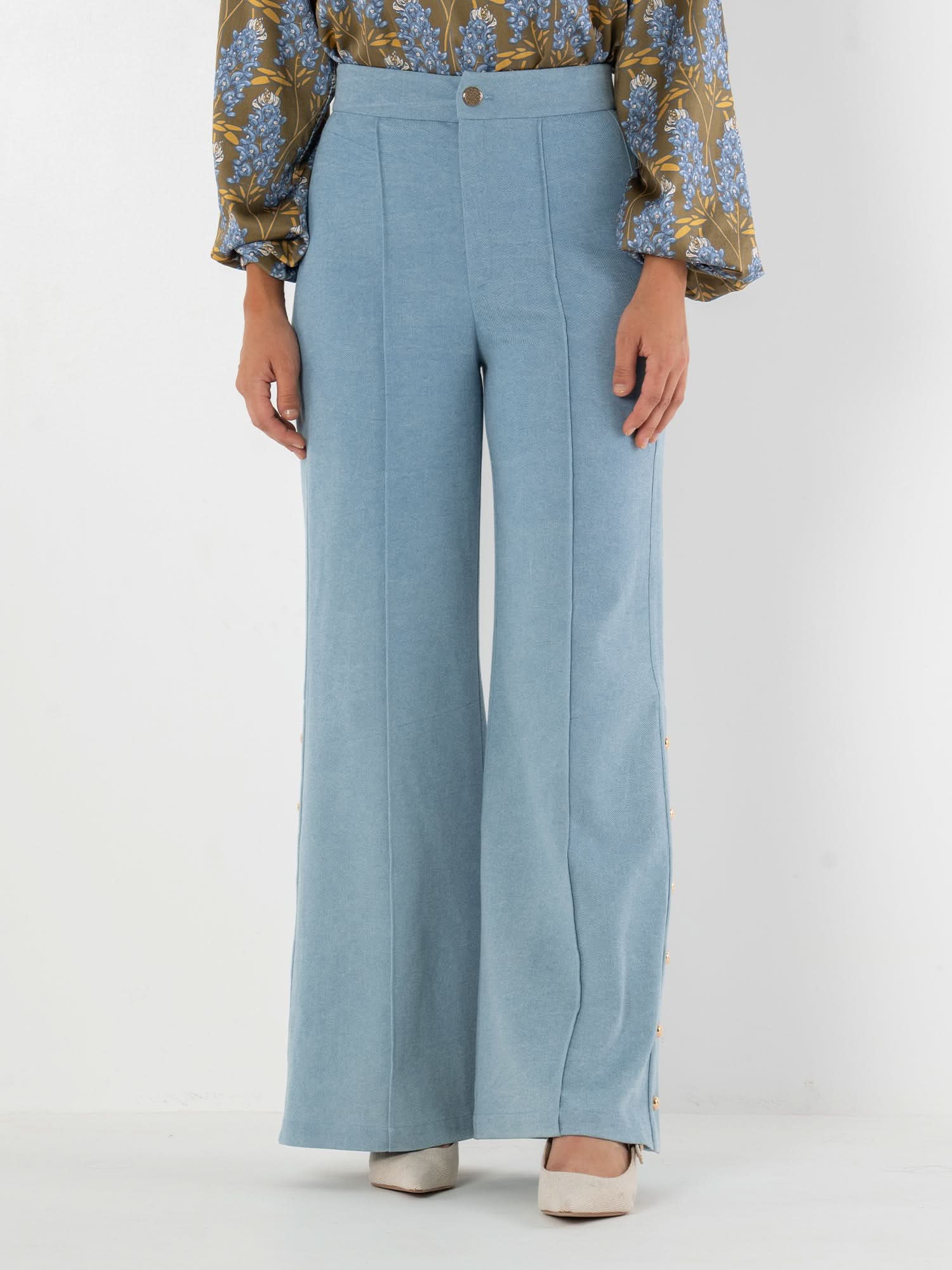 Paisley Pant in Denim – Emily McCarthy