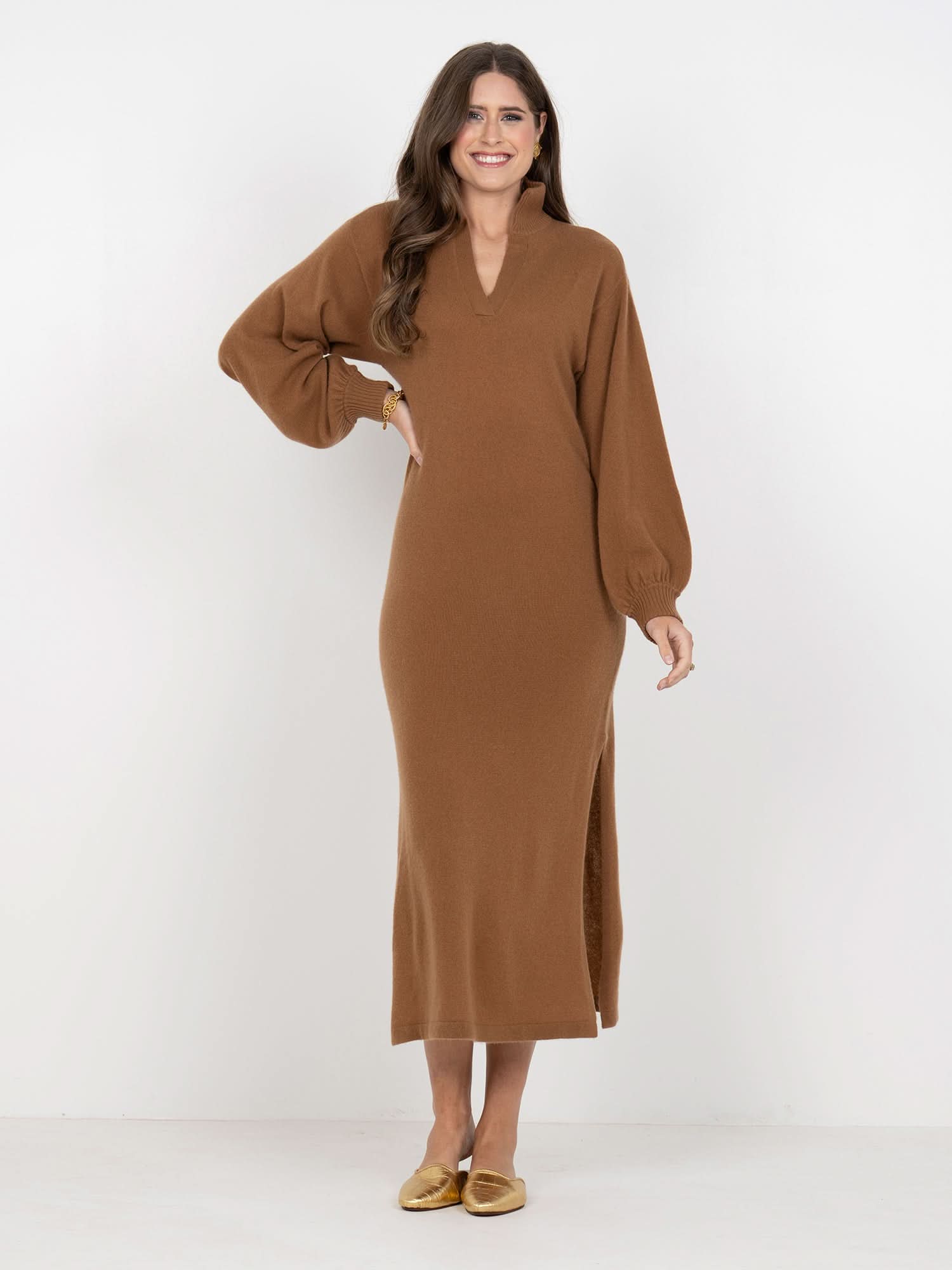 Lolli Maxi Dress in Lion Cashmere Emily McCarthy Lolli Maxi Dress in Lion Cashmere Emily McCarthy