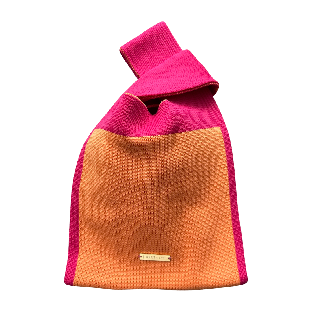 Wristlet Bag- Pink/Orange