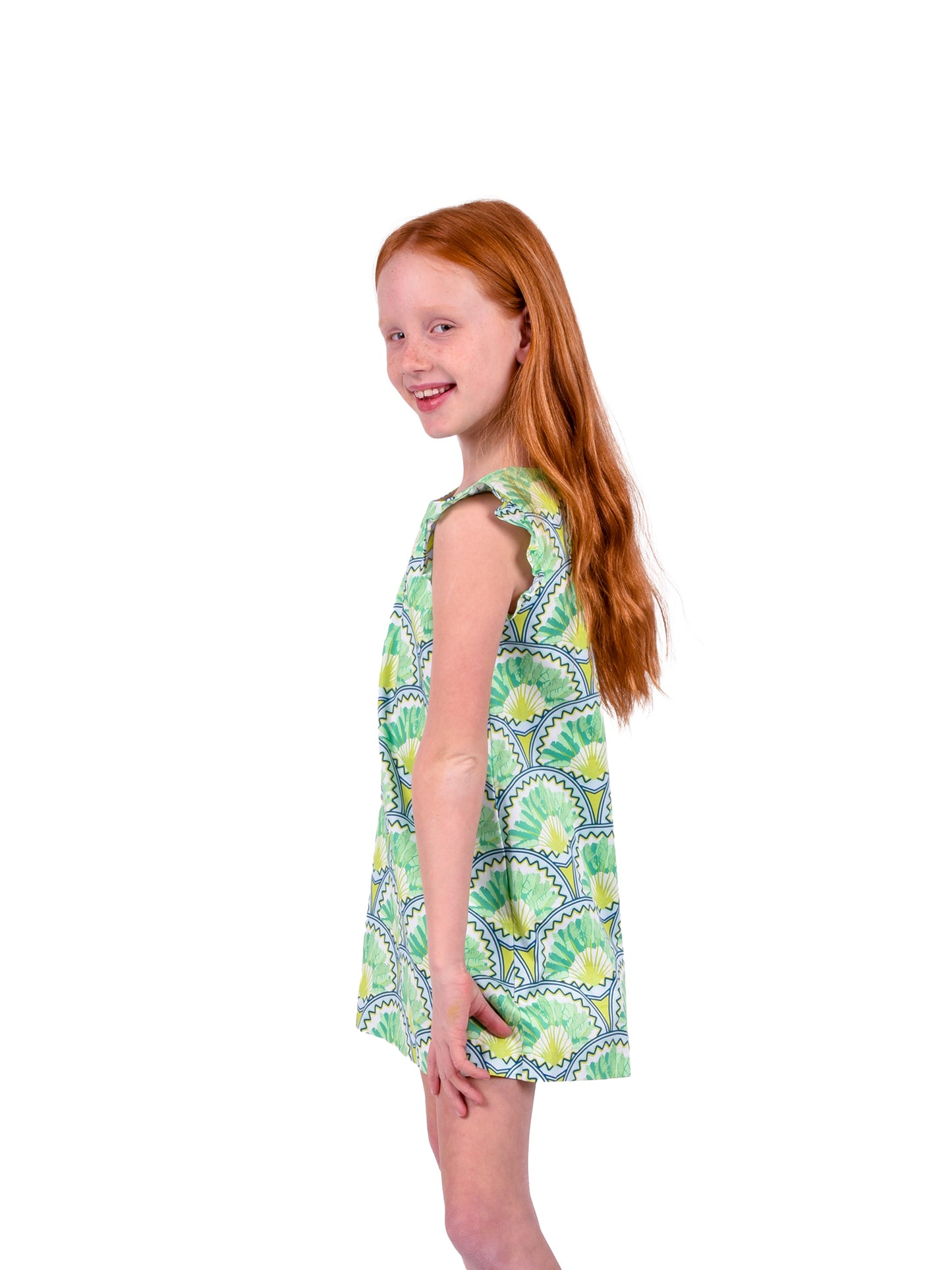 Girl's Lil Dress - Deco Palm