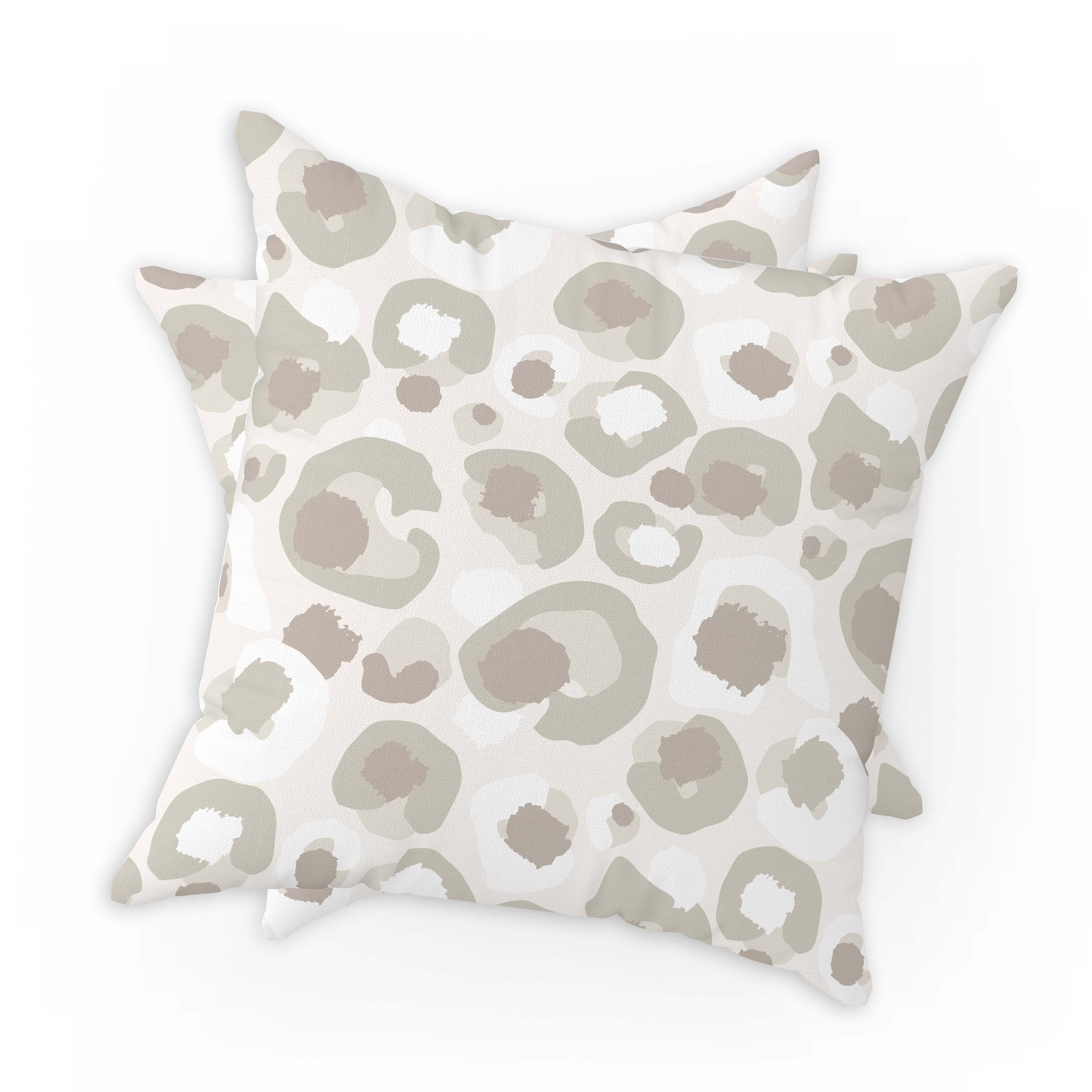 Grey cheetah outlet pillow