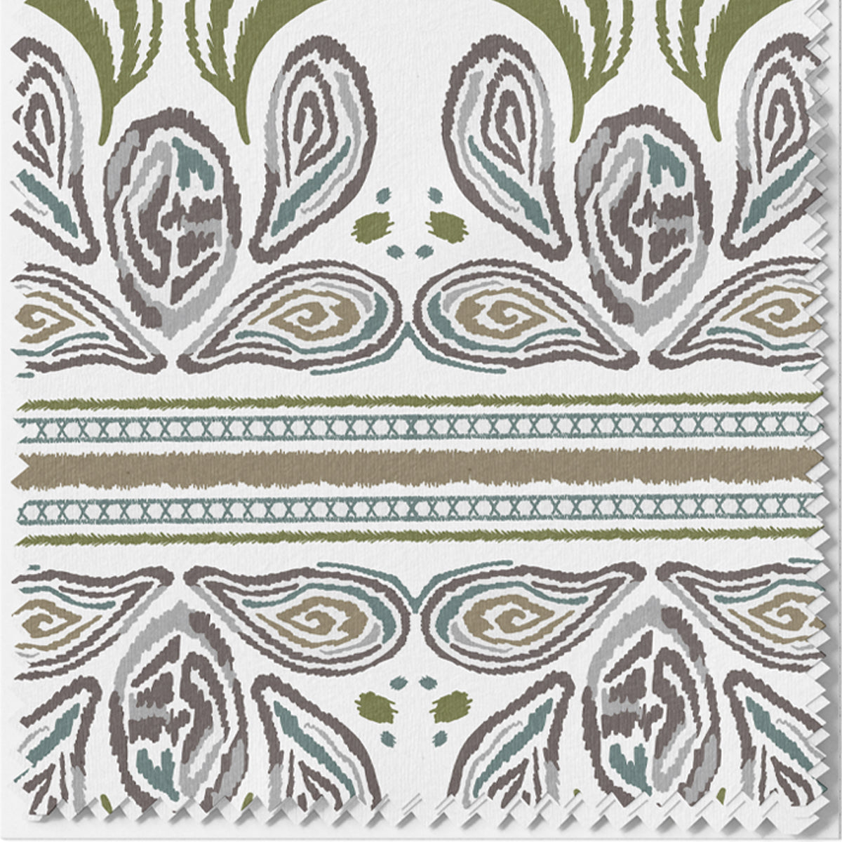 Fabric by the Yard - Oyster Ikat