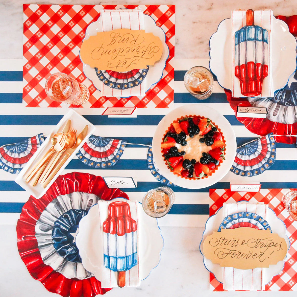 Die Cut Star Spangled Placemat