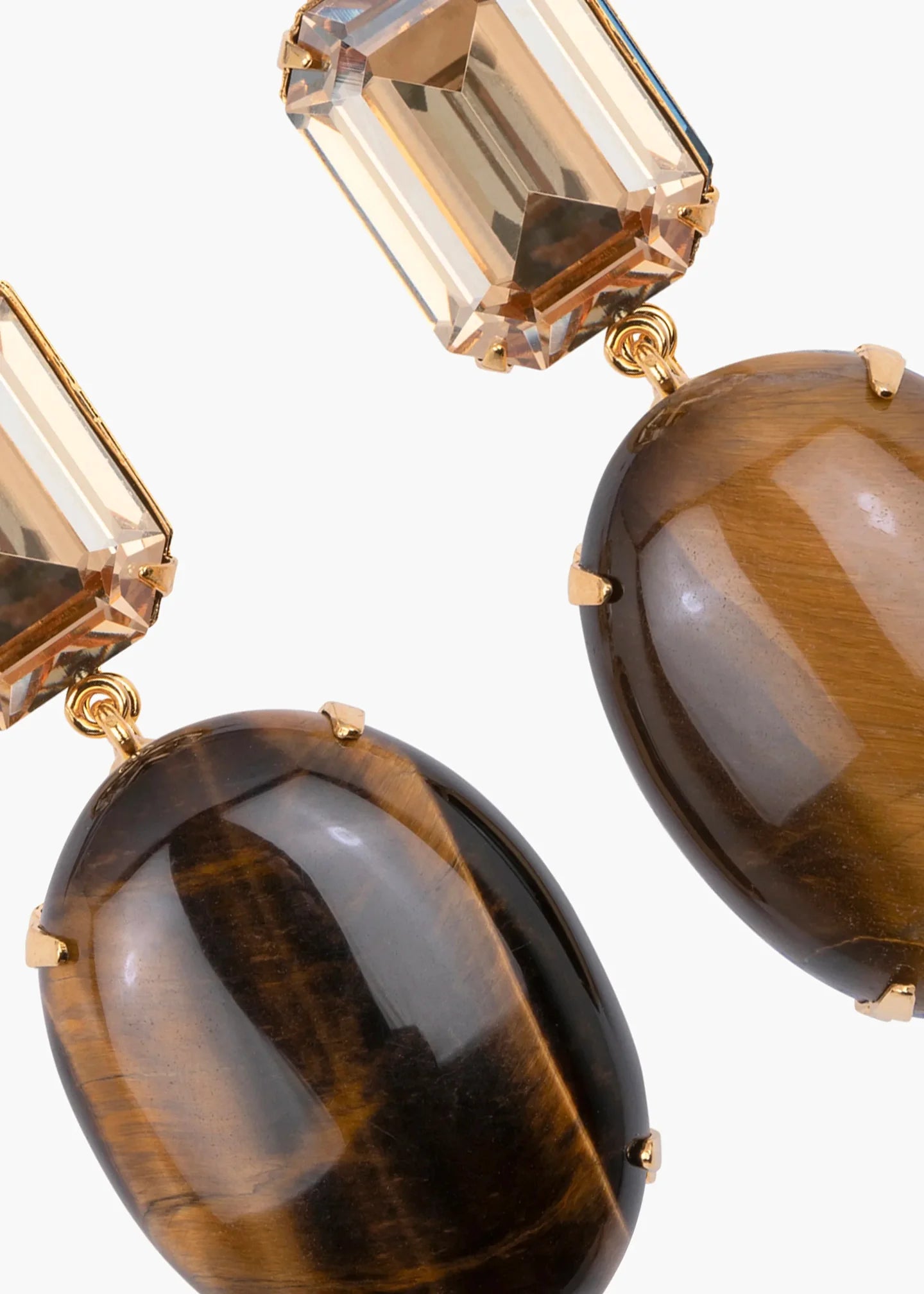 Xiomara Earrings - Tiger Eye