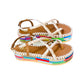 Lamu Multicolor Flatform Sandals