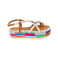 Lamu Multicolor Flatform Sandals