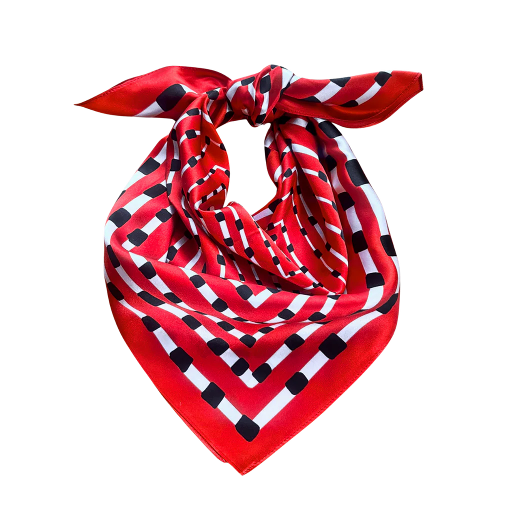 Red + Black Silk Gameday