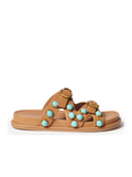 Enamel Sandal - Tan