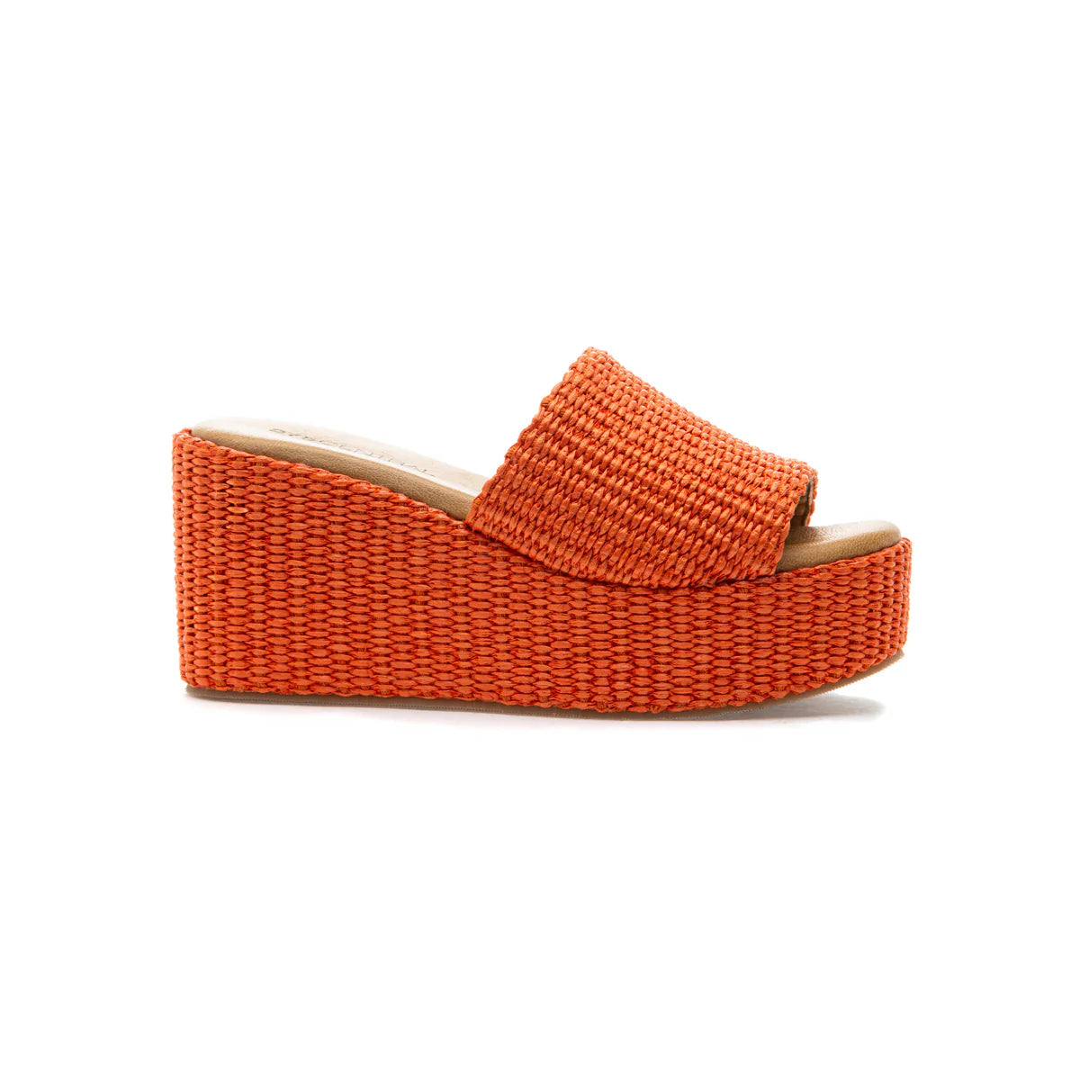 Sienna Shoe - Orange Raffia