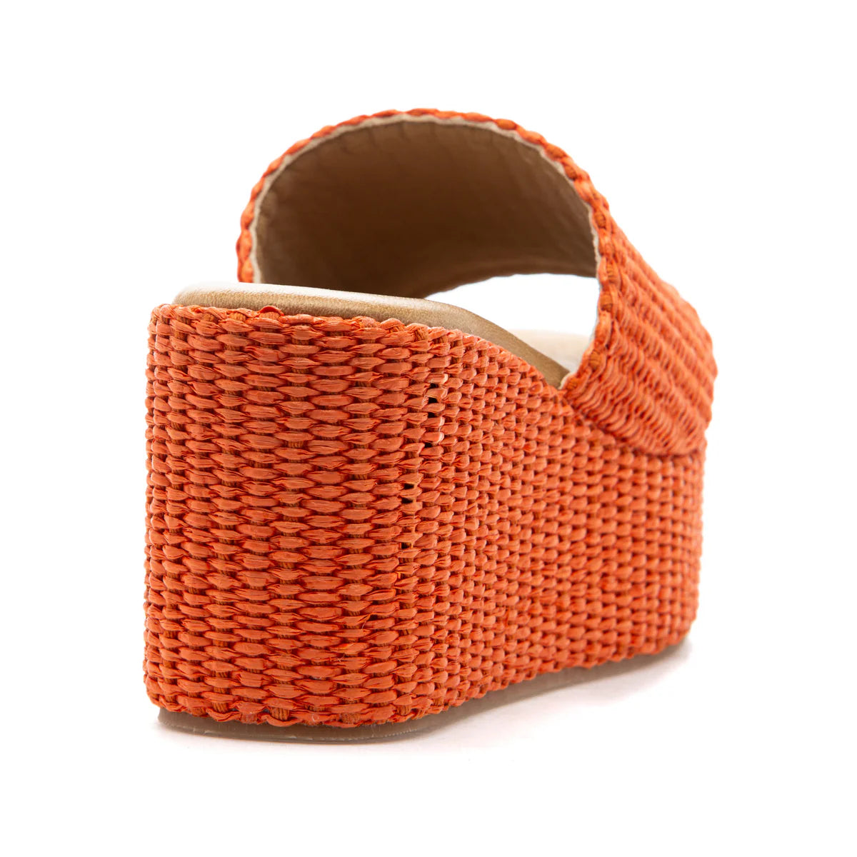 Sienna Shoe - Orange Raffia