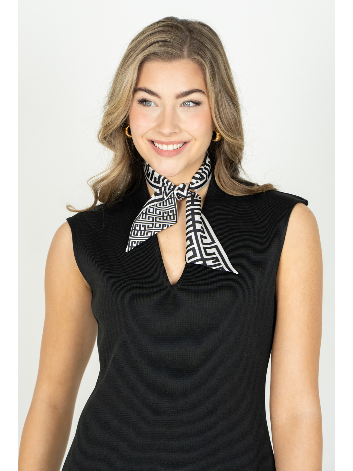 Hand-Stitched Silk Scarfette