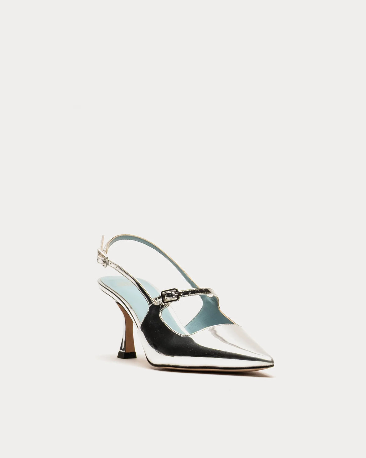 Silver Vivi Pump w/ Buckle