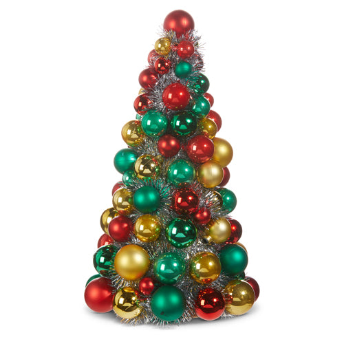 13" Ball Ornament Tree