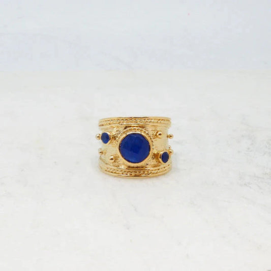 Bague Pierre SP Jade Bleue