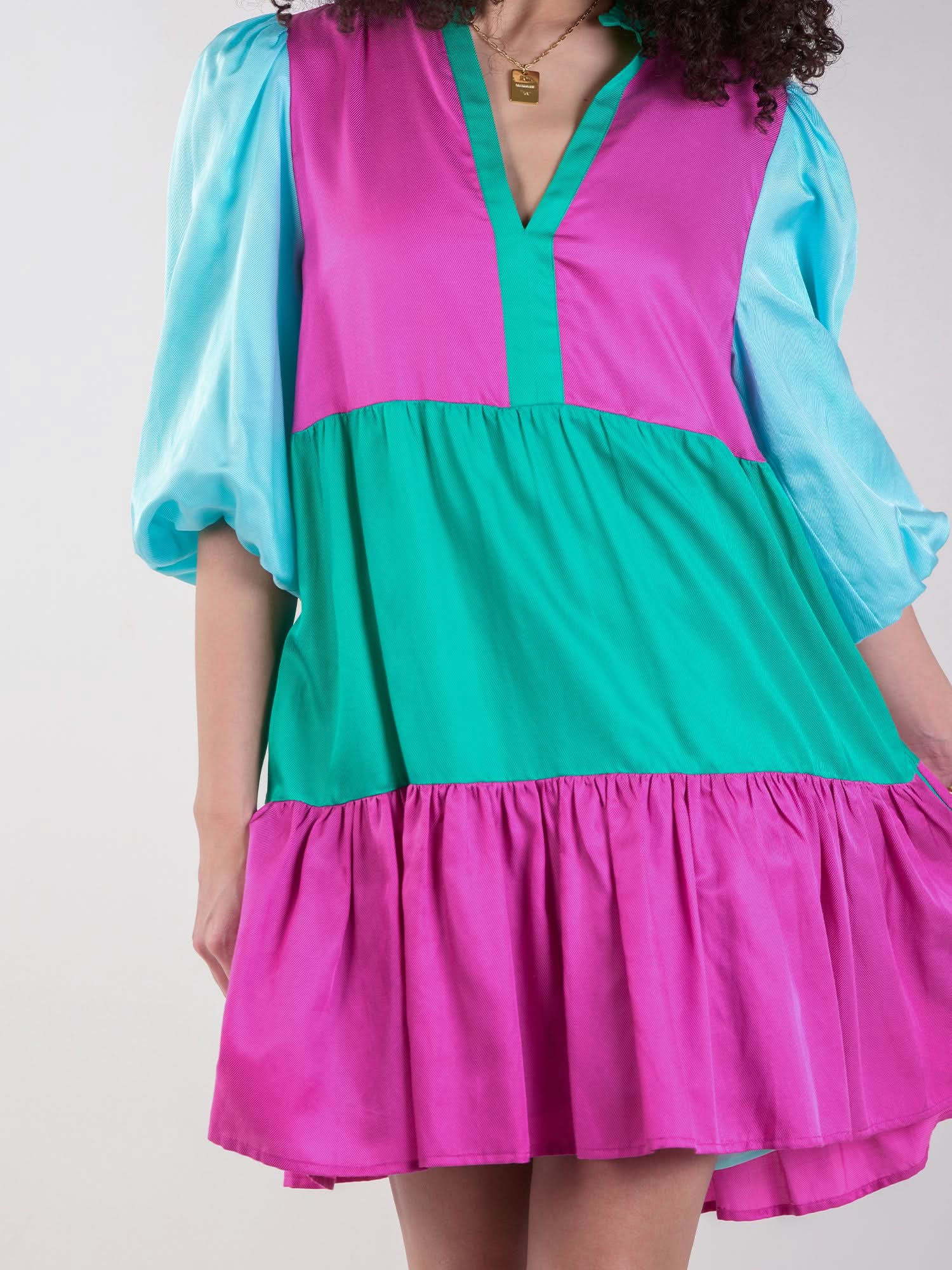 Frankie Dress in Bangle Colorblock Emily McCarthy Frankie Dress in Bangle Colorblock Emily McCarthy