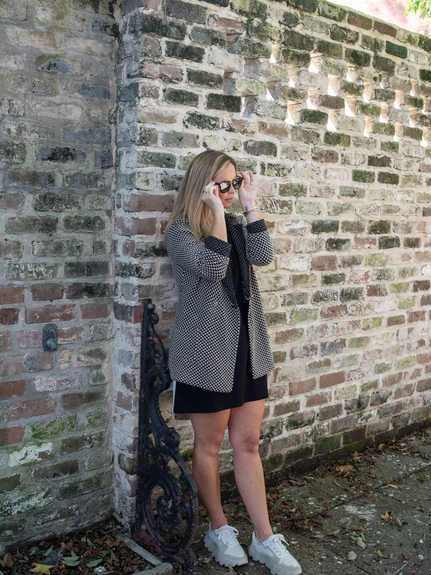 Sloane Sweater Blazer in Midnight Vanilla – Emily McCarthy