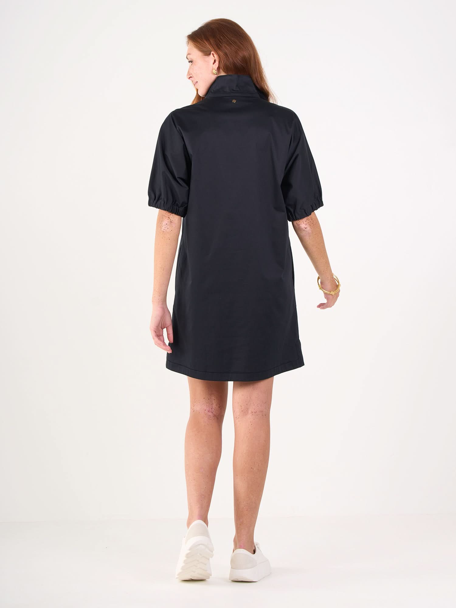 Poppy Dress in Black Cotton Poplin S Poppy Dress in Black Cotton Poplin S