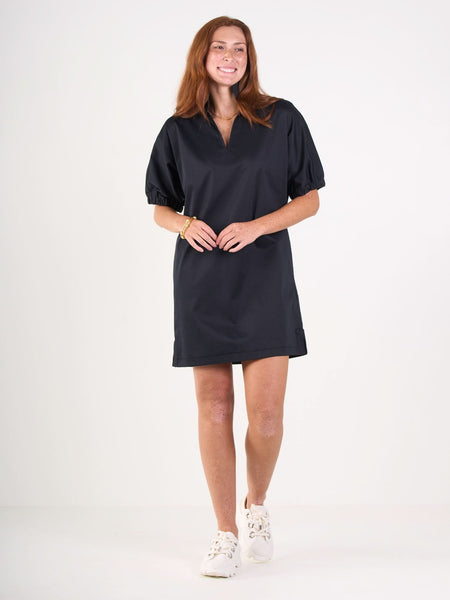 Poppy Dress in Black Cotton Poplin S Poppy Dress in Black Cotton Poplin S