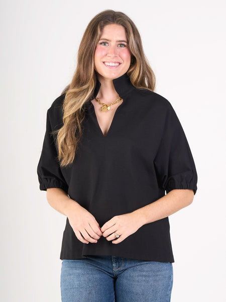 Poppy Top in Black Ponte – Emily McCarthy