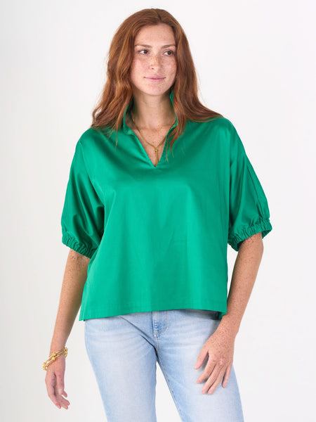 Poppy Top in Jellybean Cotton Poplin – Emily McCarthy