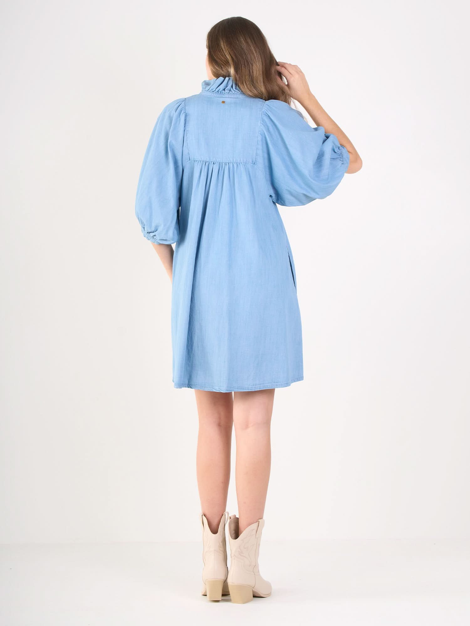 Stella Dress in Denim Chambray Xs Stella Dress in Denim Chambray Xs