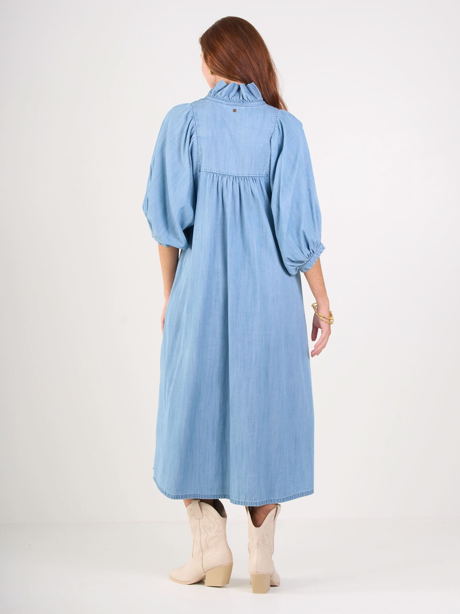 light denim dress midi Boden Women's Denim Midi Shirt Dress in Blue