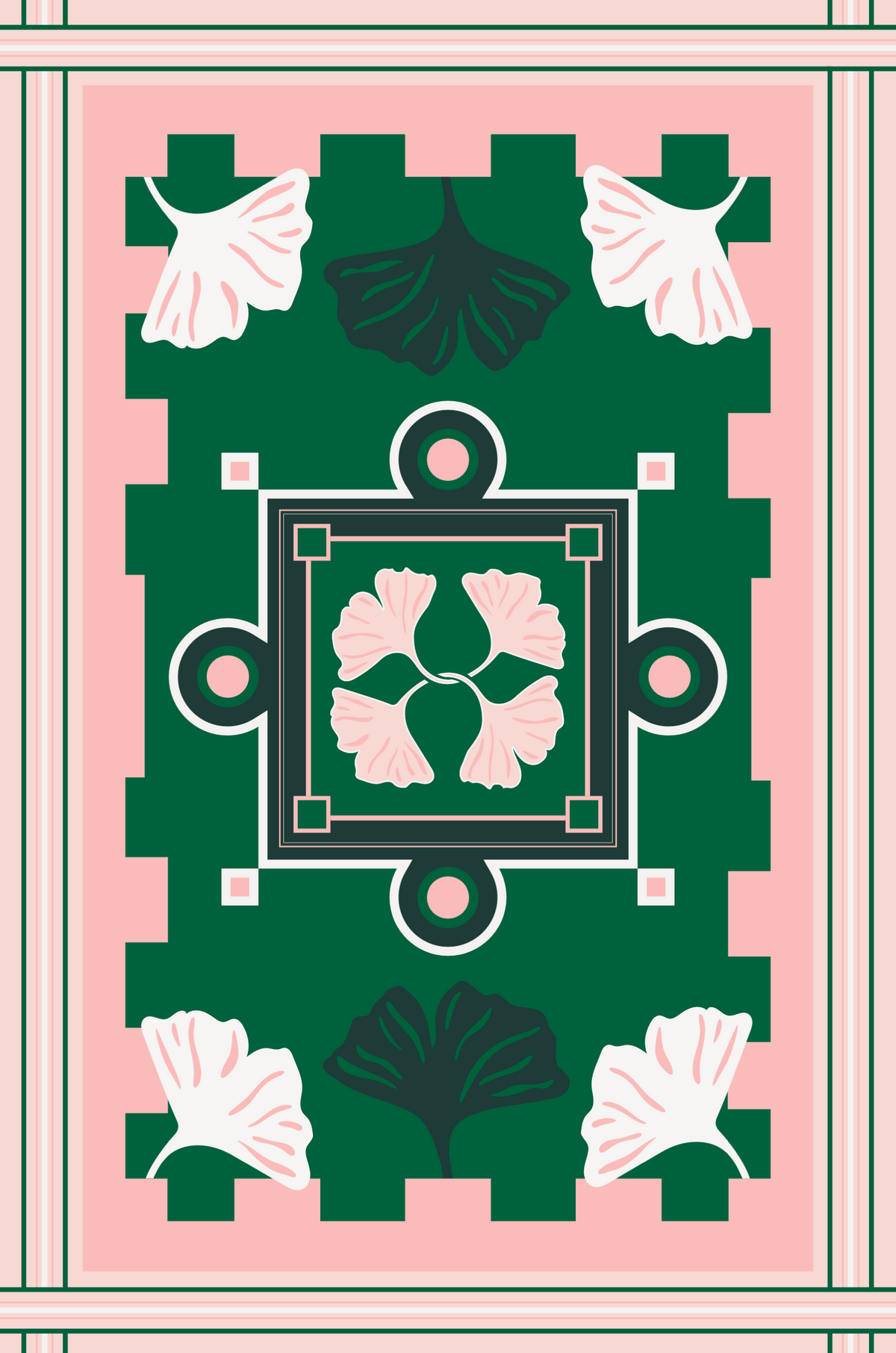 Tea Towel - Charleston Gingkos