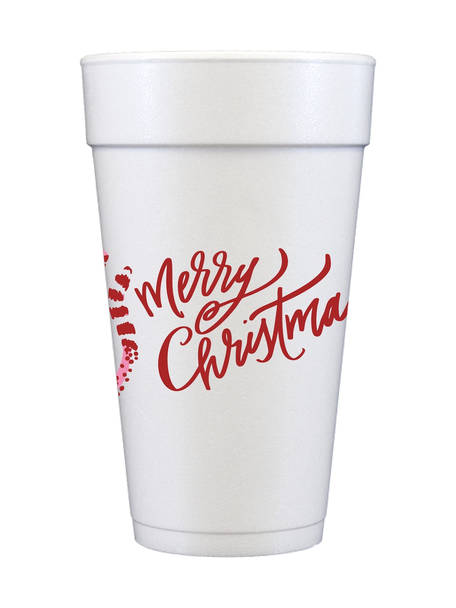 Merry Christmas Leopard Foam Cup