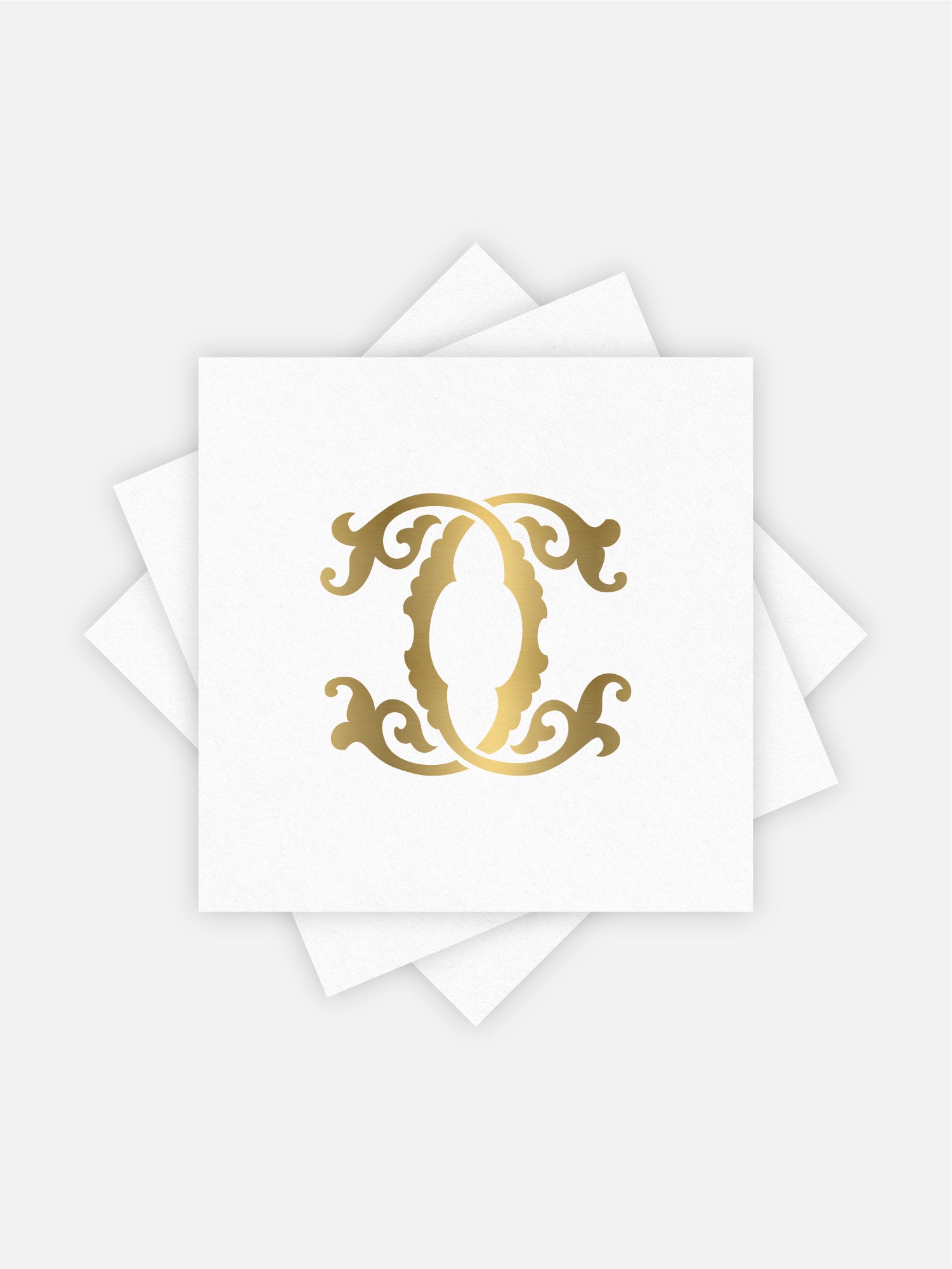1-Letter Monogrammed Cocktail Napkins