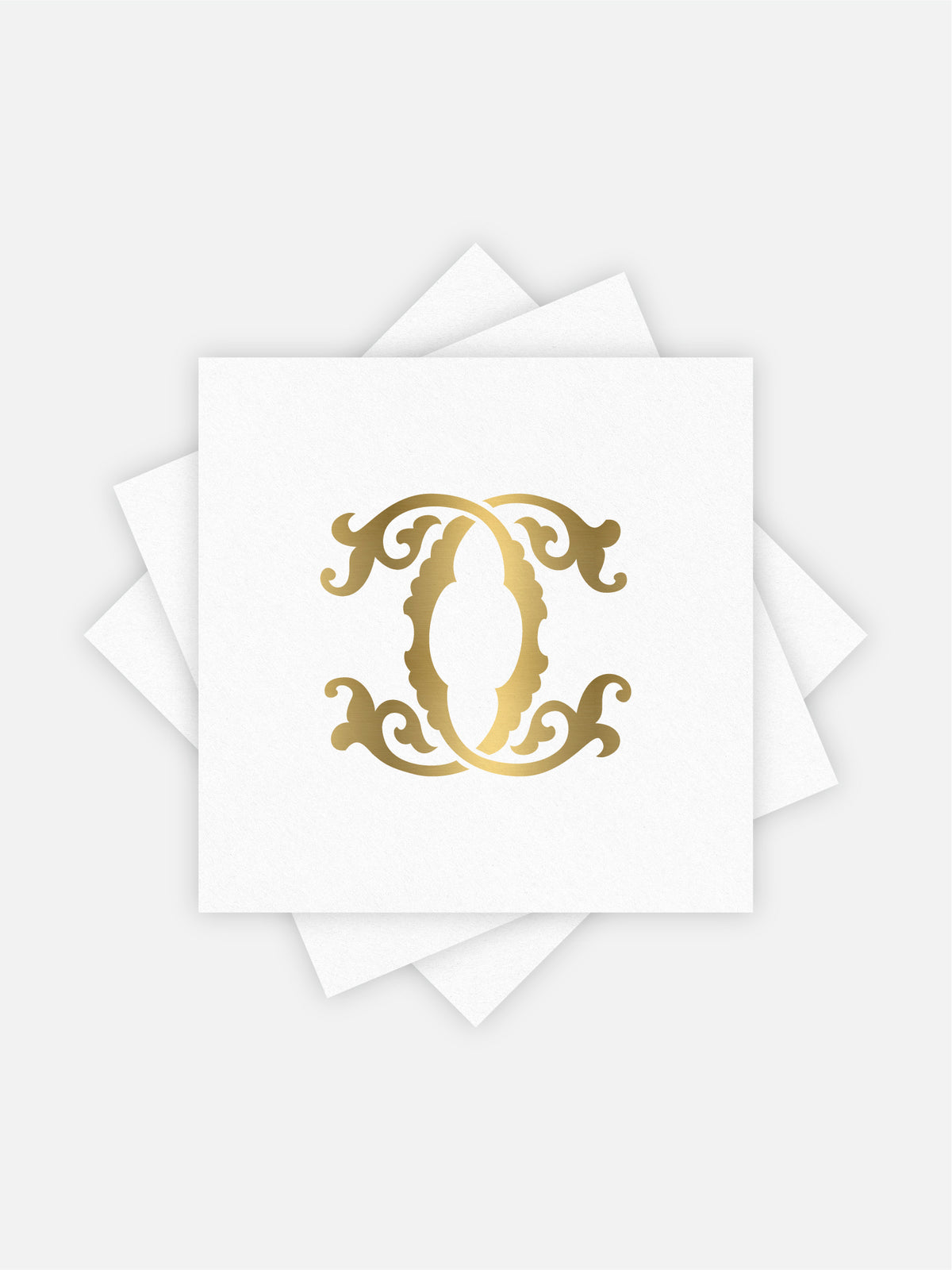 1-Letter Monogrammed Cocktail Napkins