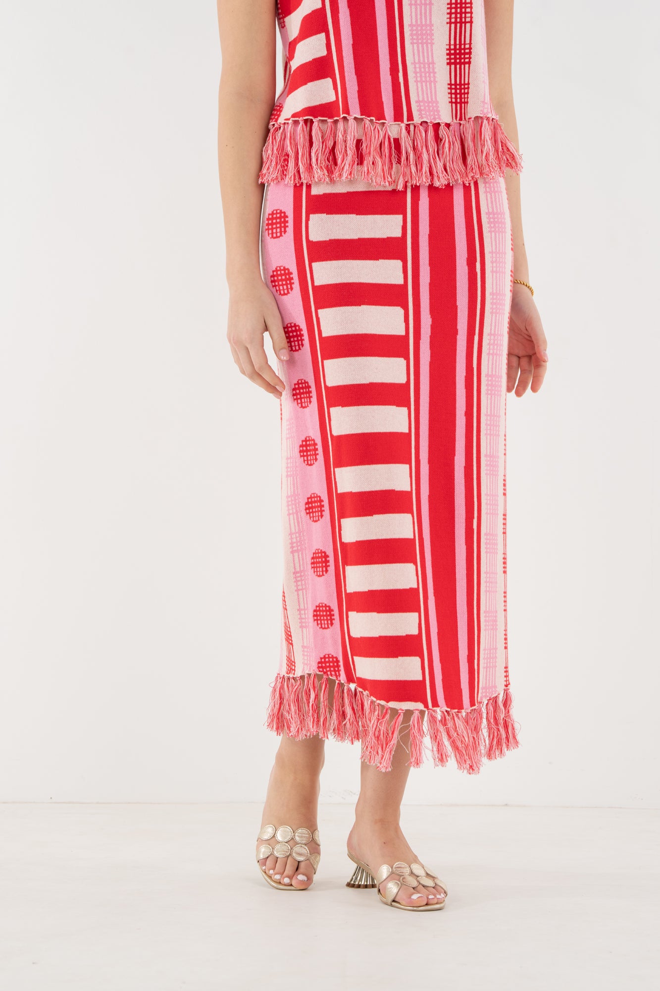 Capri Knit Skirt in Peach Jubilee – Emily McCarthy