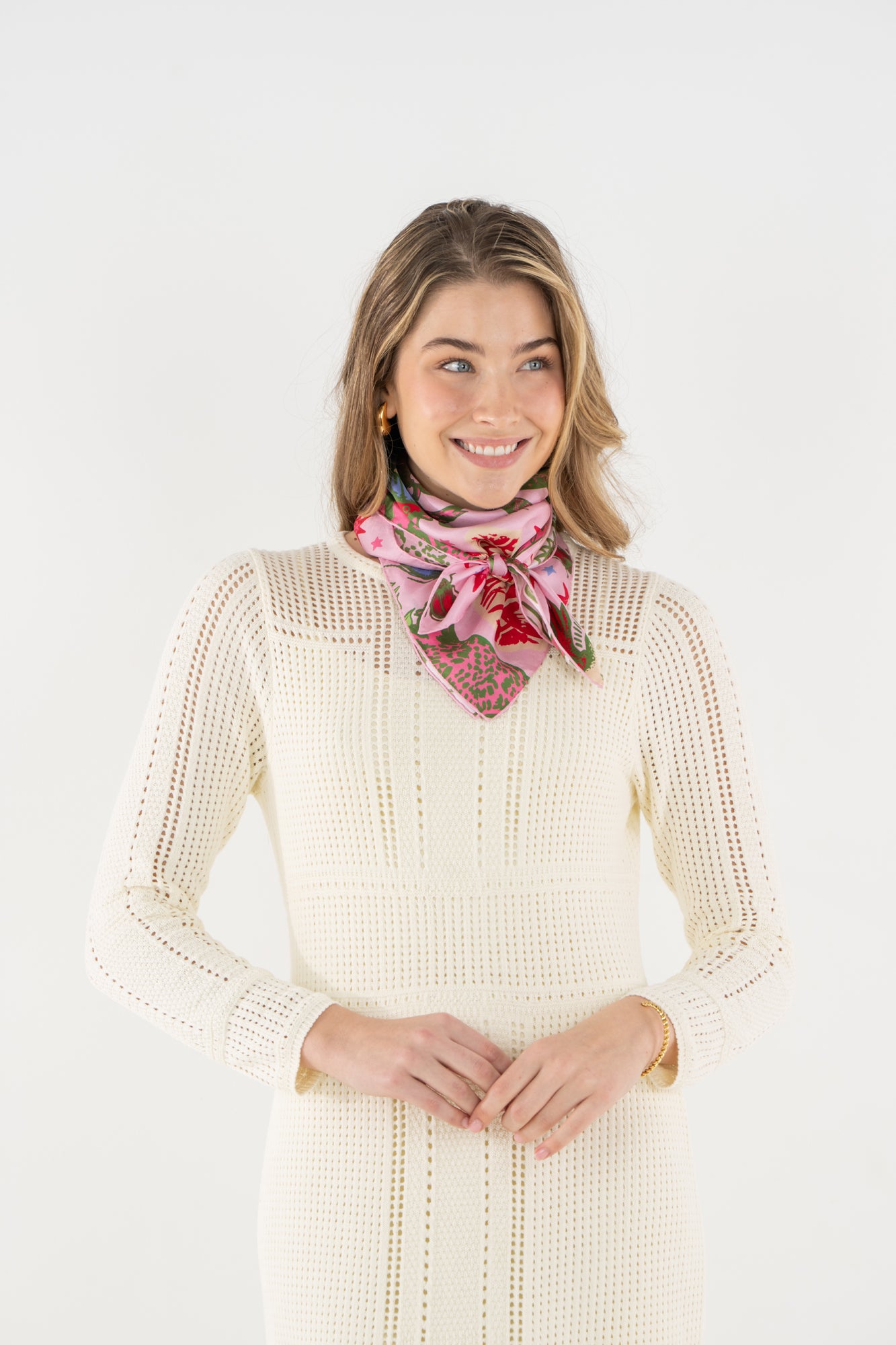 Hand-Stitched Silk Scarf