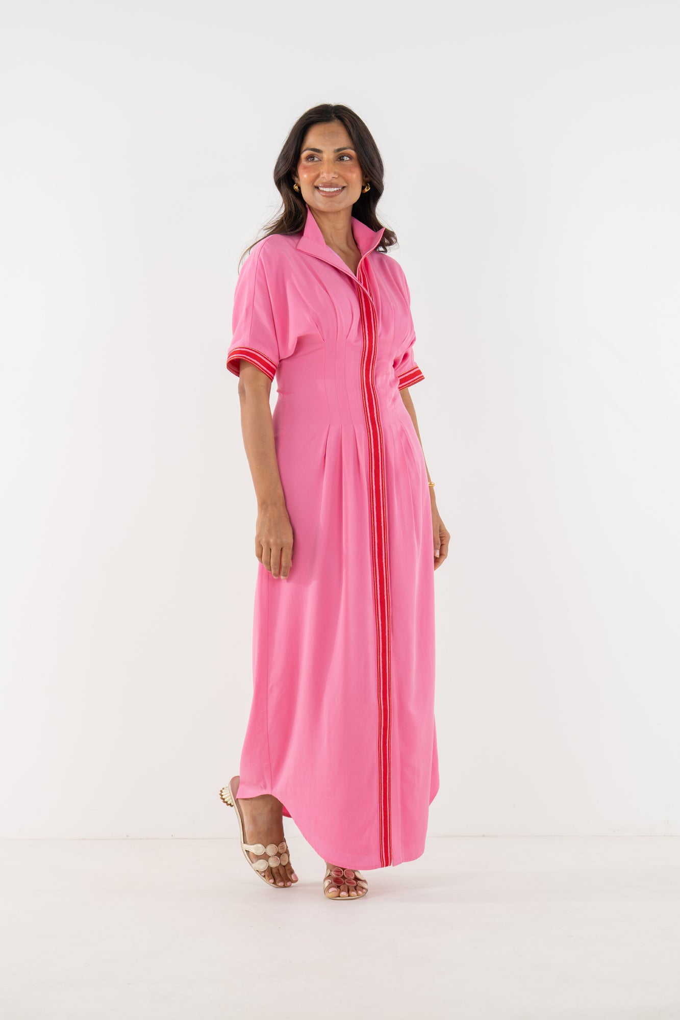 Georgia Dress in Pink Carnation – Emily McCarthy