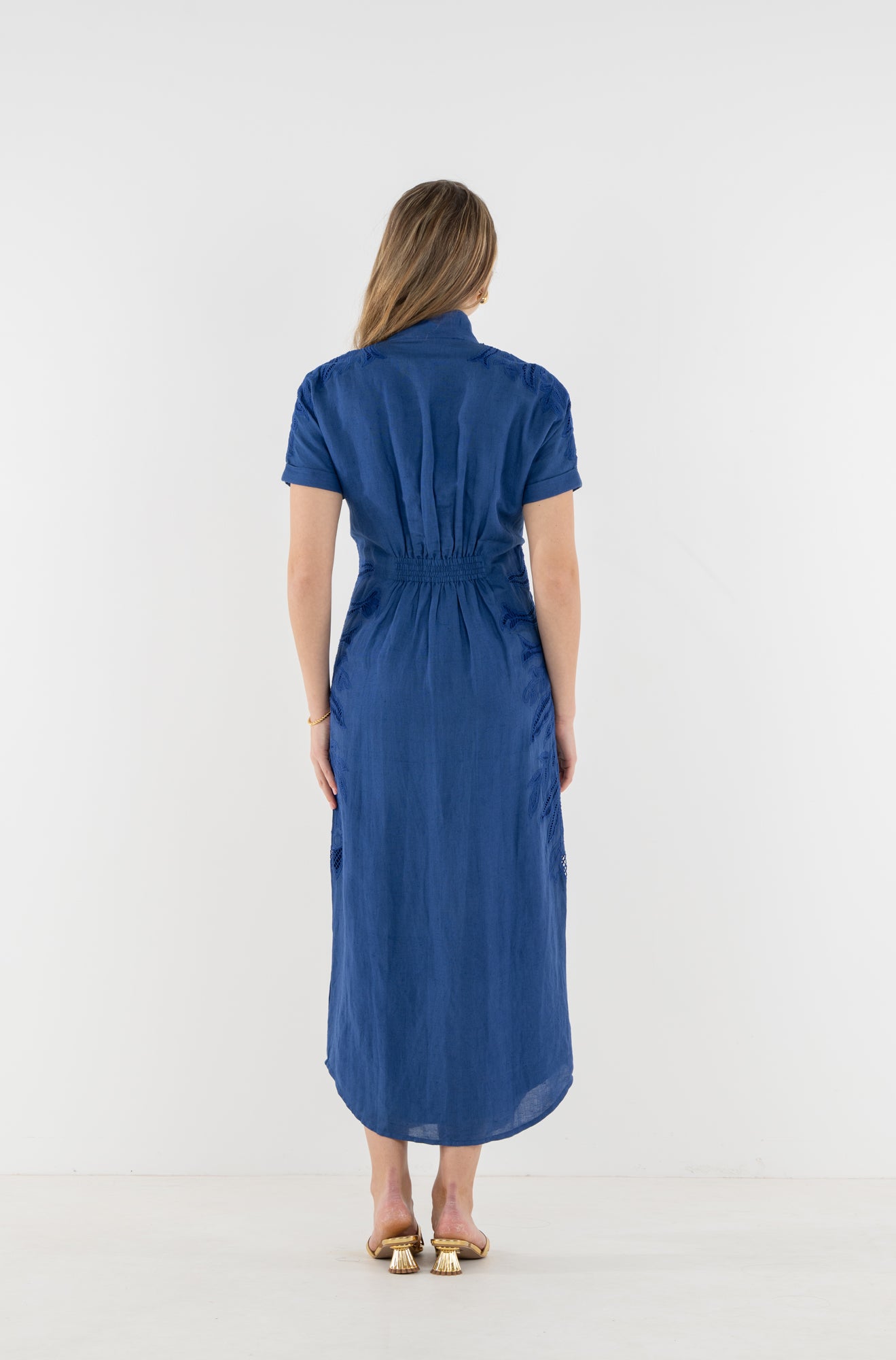 georgia blue dress Sophisticated Wedding Welcome Party Dress Inspiration