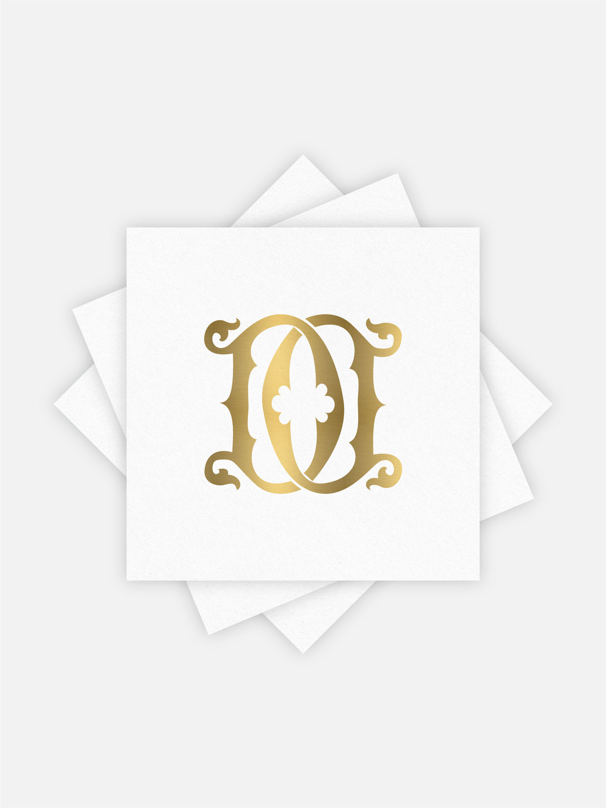 1-Letter Monogrammed Cocktail Napkins