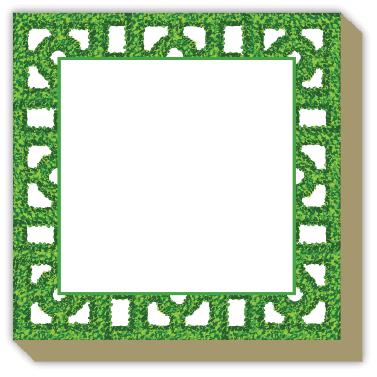 Luxe Notepad - Boxwood Trellis