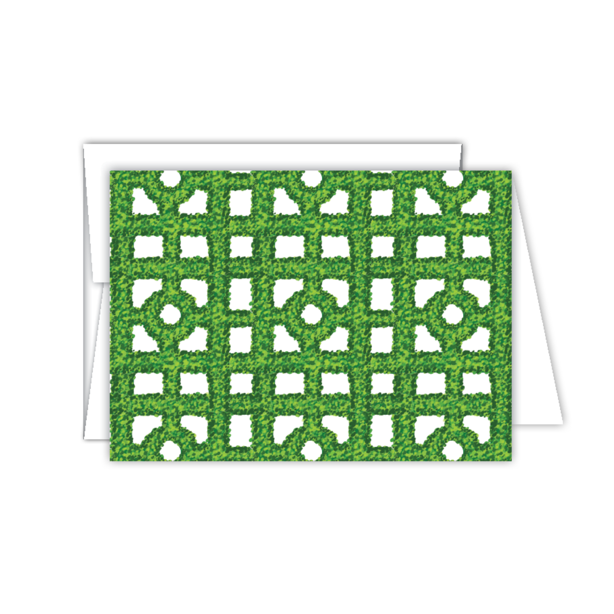 Petite Folded Note - Boxwood Trellis