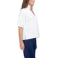 Poppy Top - White Ponte