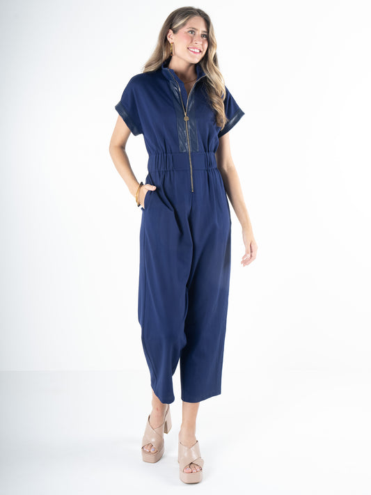 Poppy Jumpsuit - Navy