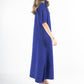 Poppy Maxi - Royal Blue Cheetah