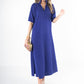 Poppy Maxi - Royal Blue Cheetah