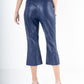 Saylor Pant - Navy Vegan Ostrich Leather