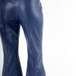 Saylor Pant - Navy Vegan Ostrich Leather